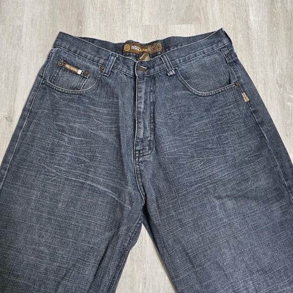 Vintage Y2K Noiz Jeans Blue Jeans Pants Embroidered Size 36x32 - Picture 5 of 7